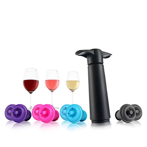 Vacu Vin Wine Saver Concerto Pump with Stoppers